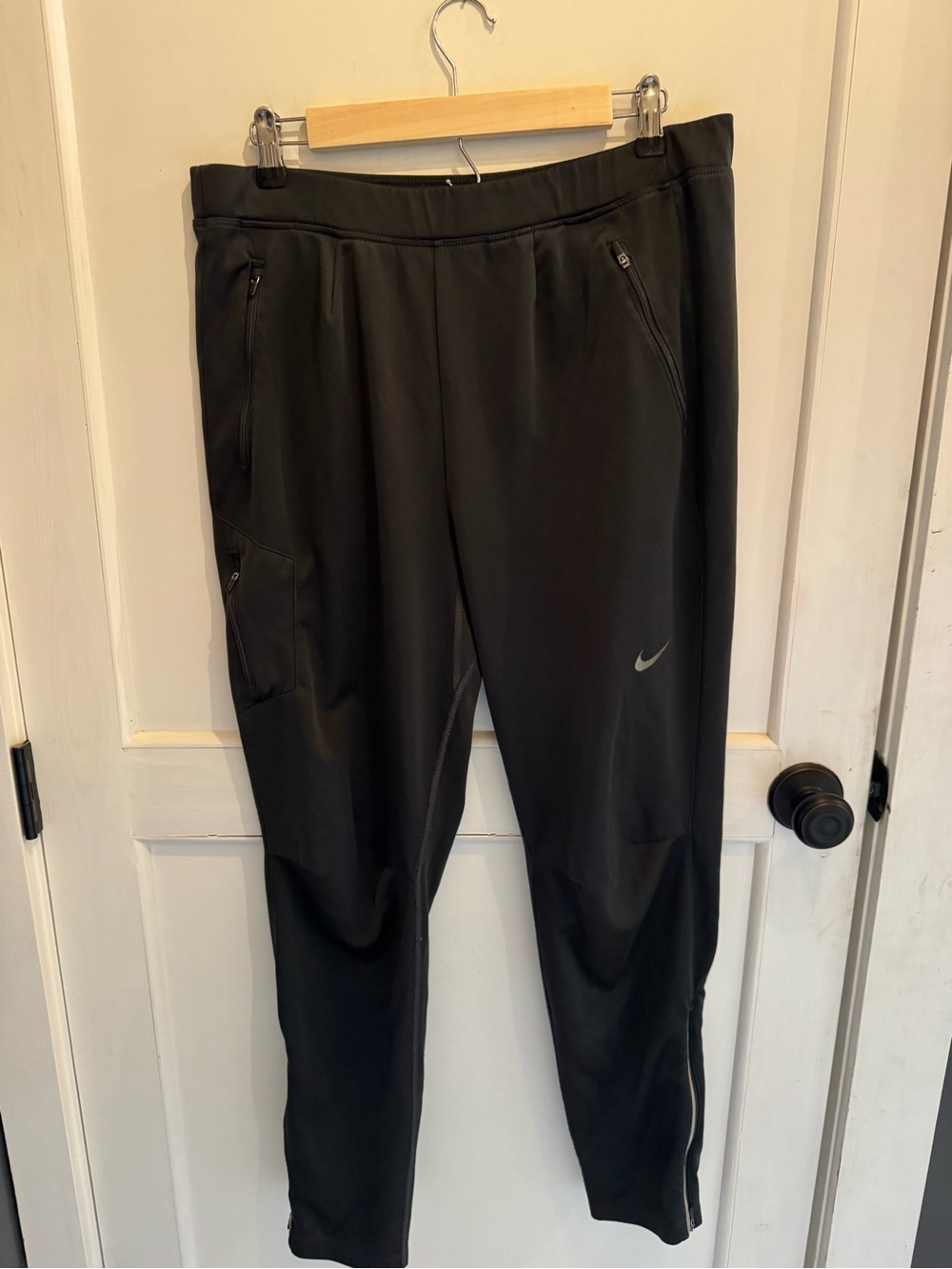 Nike Gray Men's Dri-Fit Joggers with Reflective Swoosh *see description*